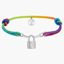 Louis Vuitton X Virgil Abloh Silver Lockit Bracelet Rainbow