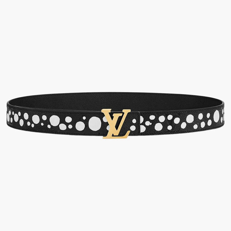 Louis Vuitton X Yayoi Kusama Lv Initiales 30mm Reversible Infinity Dots Belt Black/white