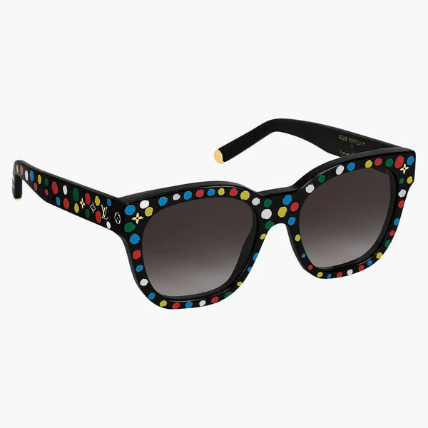 Louis Vuitton X Yayoi Kusama My Monogram Square Painted Dots Sunglasses Black Multicolor (z1903w)