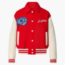 Louis Vuitton X Yayoi Kusama Psychedelic Flower Embroidered Varsity Blouson Red
