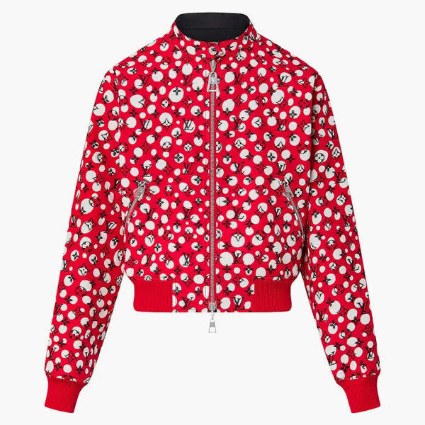 Louis Vuitton X Yayoi Kusama Reversible Infinity Dots Bomber Jacket Rouge Vif/red/white
