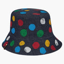 Louis Vuitton X Yayoi Kusama Reversible Painted Dots Bucket Hat Denim Blue