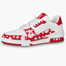 Louis Vuitton X Yayoi Kusama Trainer White Red