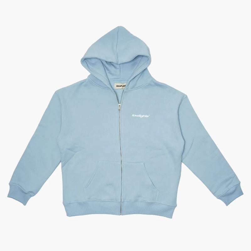 Low Lights Studios Light Zip Up Hoodie Sky Blue