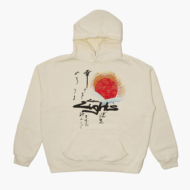 Kaufe den Low Lights Studios Rising Sun Hoodie Ecru bei Hypeneedz