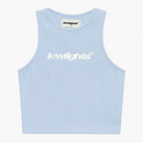 Low Lights Studios Basic Crop Top Blue