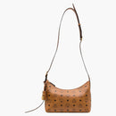 Mcm Aren Vi Hobo Small Bag Cognac