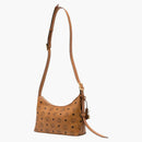 Mcm Aren Vi Hobo Small Bag Cognac