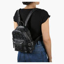 McM Stark Backpack Visetos Side Studs Mini Black