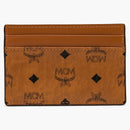McM Card Case Visetos Mini Cognac