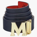 McM Claus M Reversible Belt Visetos Ruby Red/Blue