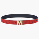 McM Claus M Reversible Belt Visetos Ruby Red/Blue