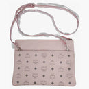 Mcm Crossbody Pouch Visetos Powder Pink