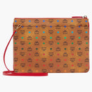 Mcm Crossbody Pouch Visetos Skyoptic Medium Cognac/blue/multicolor