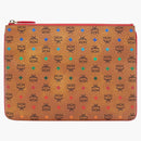 Mcm Crossbody Pouch Visetos Skyoptic Medium Cognac/blue/multicolor