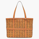 Mcm Delmy Shopper Medium Visetos Cognac