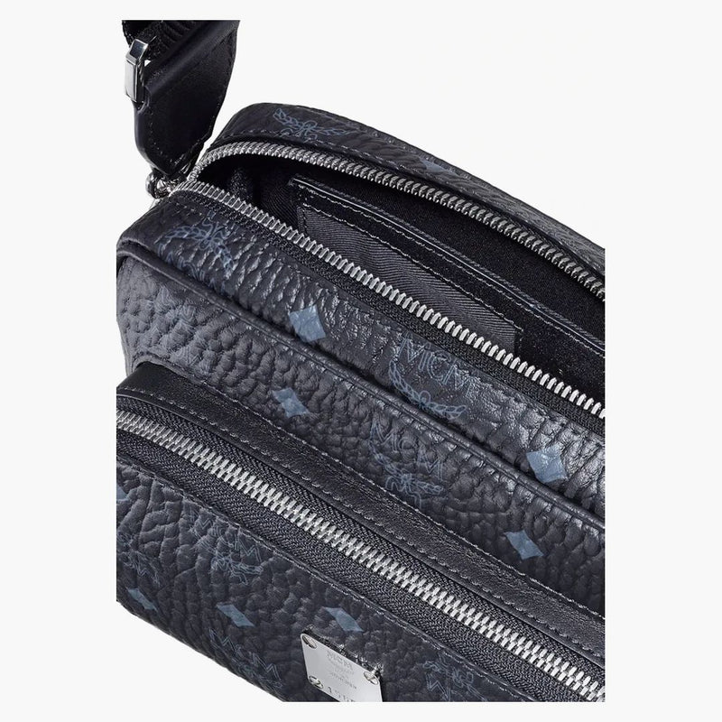 Mcm Aren Crossbody Visetos Black