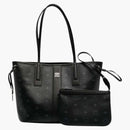 Mcm Liz Reversible Visetos Small Tote Bag Black