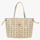 Mcm Liz Vi Medium Shopper Beige/black