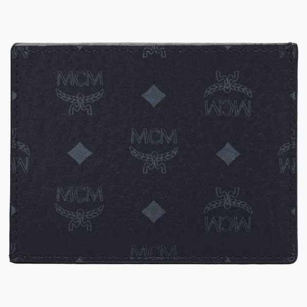 Mcm Monogram Card Case Black
