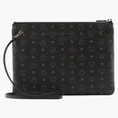 Mcm Pouch Crossbody Visetos Medium Black