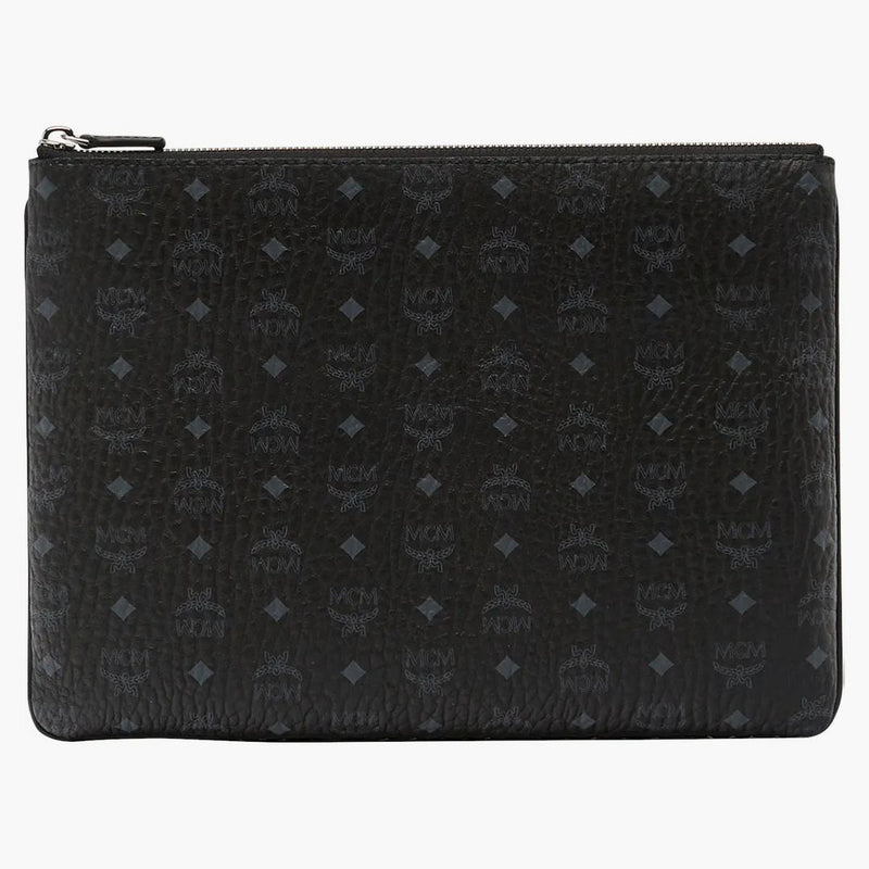 Mcm Pouch Crossbody Visetos Medium Black