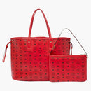 Mcm Reversible Liz Shopper Visetos Large Ruby Red