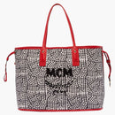 Mcm Reversible Liz Shopper Visetos Large Ruby Red