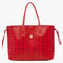 Mcm Reversible Liz Shopper Visetos Large Ruby Red