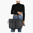 Mcm Reversible Liz Shopper Visetos Medium Black