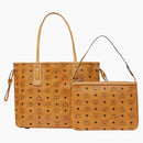 Mcm Reversible Liz Shopper Visetos Medium Cognac