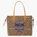 Mcm Reversible Liz Shopper Visetos Medium Cognac
