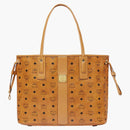 Mcm Reversible Liz Shopper Visetos Medium Cognac