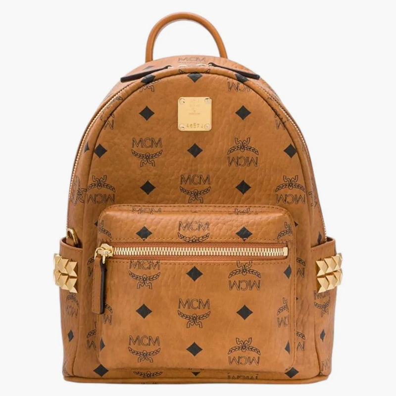 Mcm Stark Vi Mini Backpack Cognac