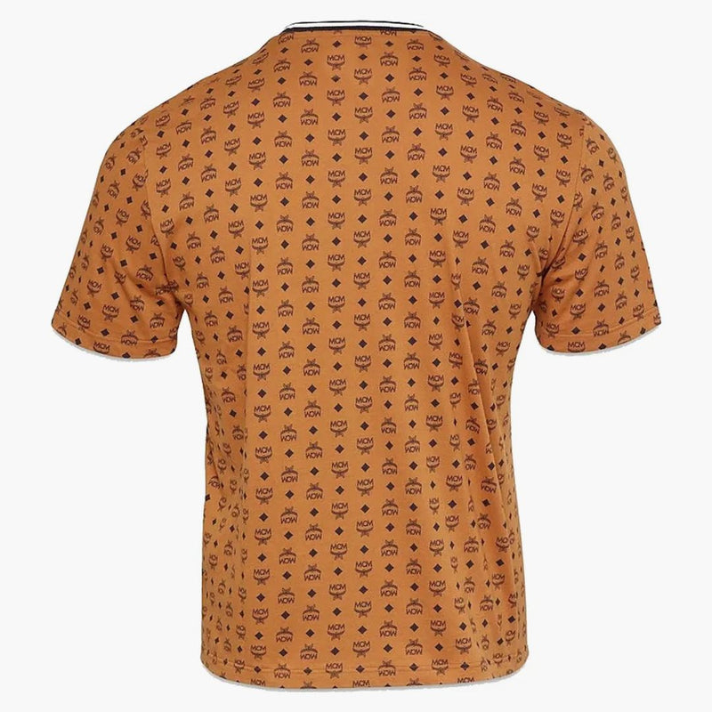 Mcm Visetos Print T-shirt Cognac