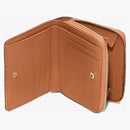 McM X Bape Shark Zip Wallet Visetos Mini Cognac