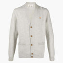 Maison Kitsune Baby Fox Patch Regular Cardigan Light Gray