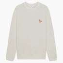 Maison Kitsune Chillax Fox Patch Classic Spade Ecru Ecru
