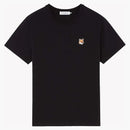 Maison Kitsune Fox Head Patch Classic Tea Shirt Black