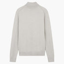 Maison Kitsune Fox Head Patch Regular Turtleneck Light Gray Melange
