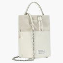 Maison Margiela 5ac kbelíková taška bílá