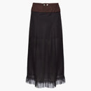 Maison Margiela Midi Skirt Black/Brown