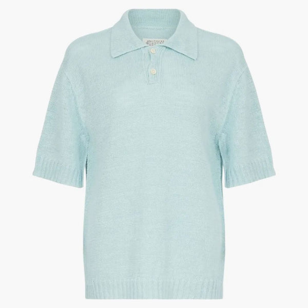 Košile Maison Margiela Polo Světle modrá