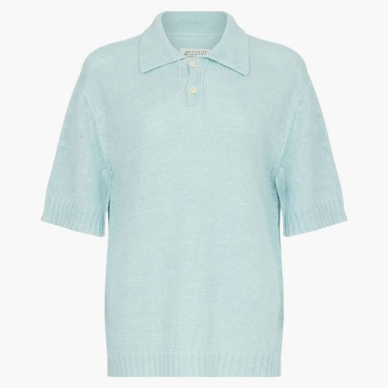 Koszula Maison Margiela Polo jasnoniebieska