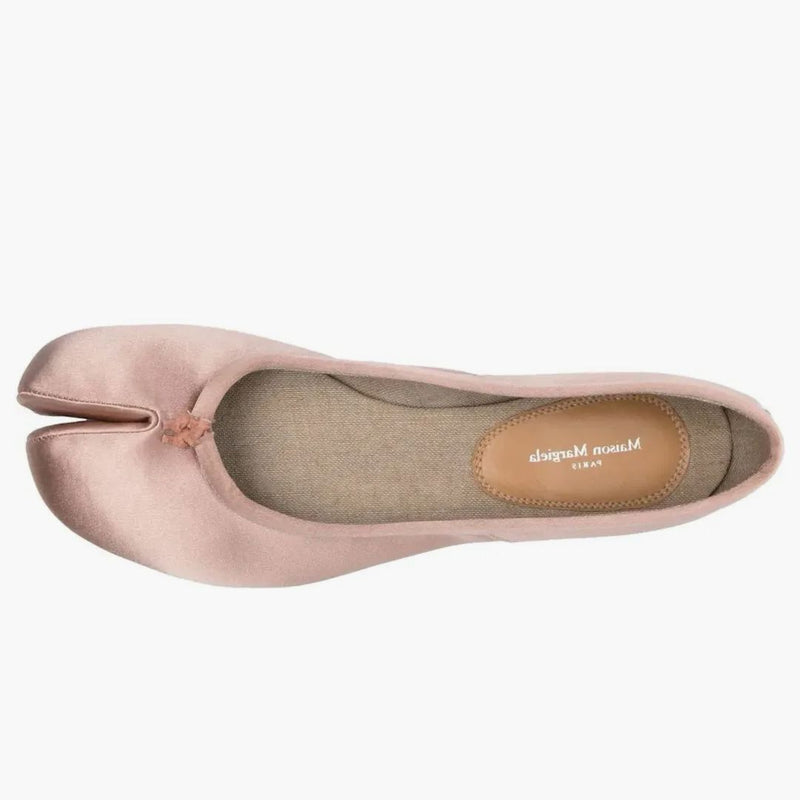 Maison Margiela Satin Tabi Ballerina Shoe Powder Pink (Women's)