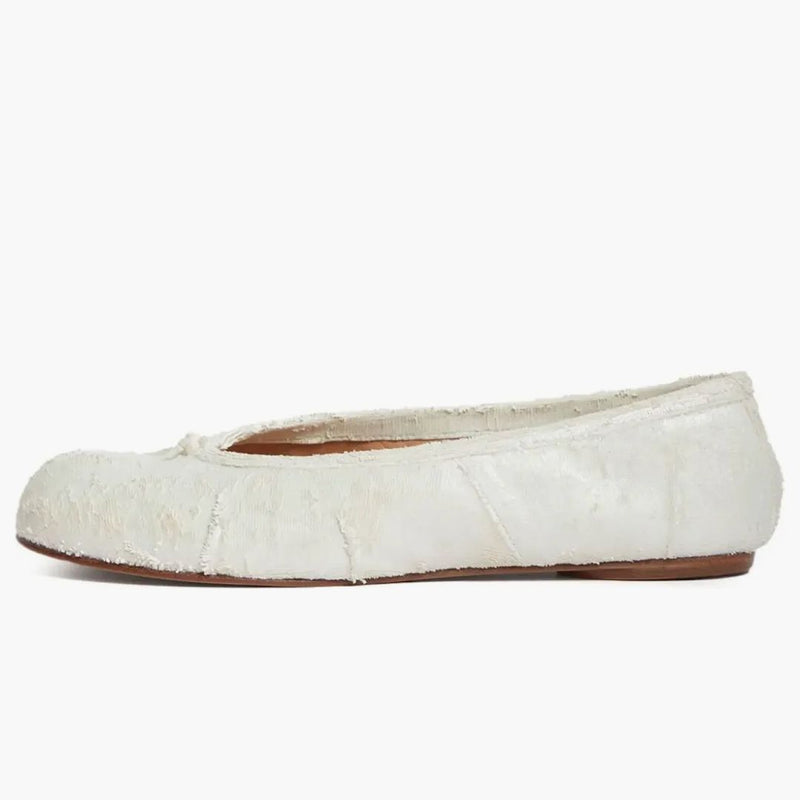 Maison Margiela Tabi Ballerina White Pearly
