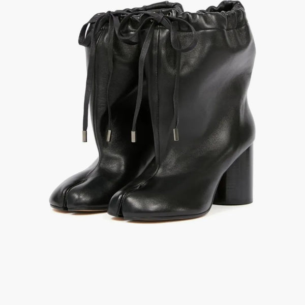Maison Margiela Tabi Šňůra kotníkového kotníku Black (Dámské)