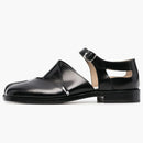 Maison Margiela Tabi Sandalias de cuero Baptiste Black (mujer)