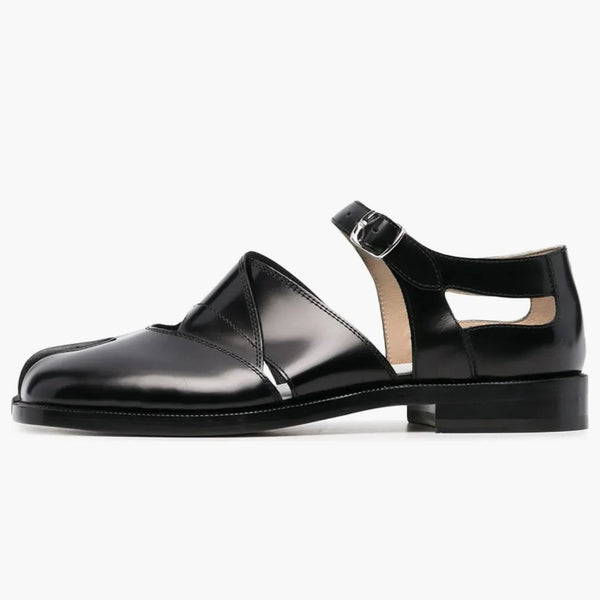 Maison Margiela Tabi Leather Sandals Baptiste Black (Dámské)