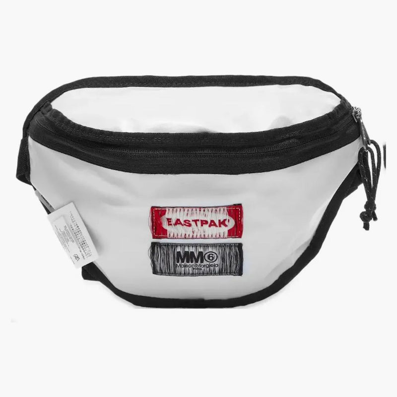 Maison Margiela x Eastpak Mm6 Springer Reverzibilní taška v pase černá/bílá